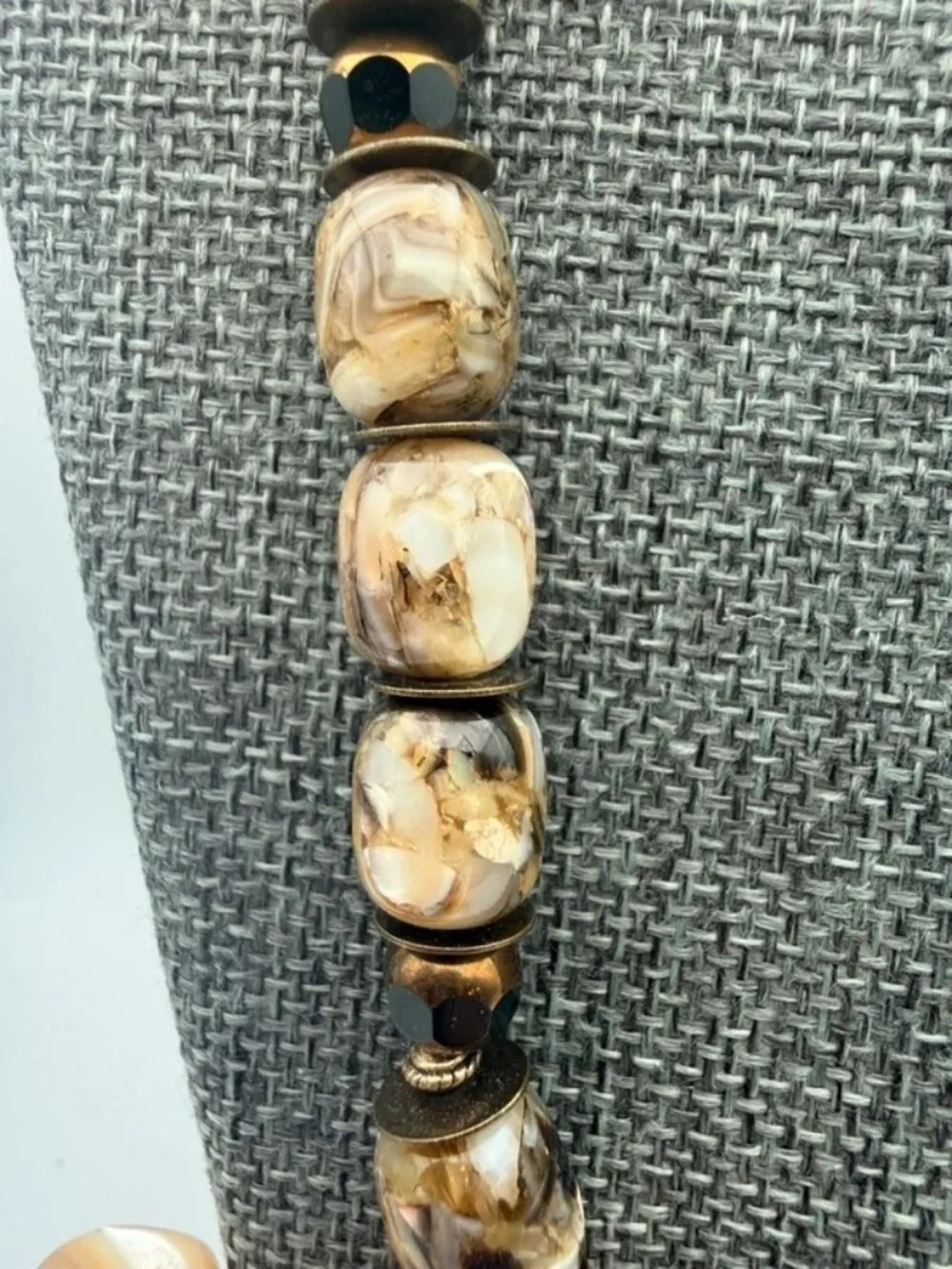 Genuine Coral Branch & Natural Shell Statement Necklace - Picture 7 of 11